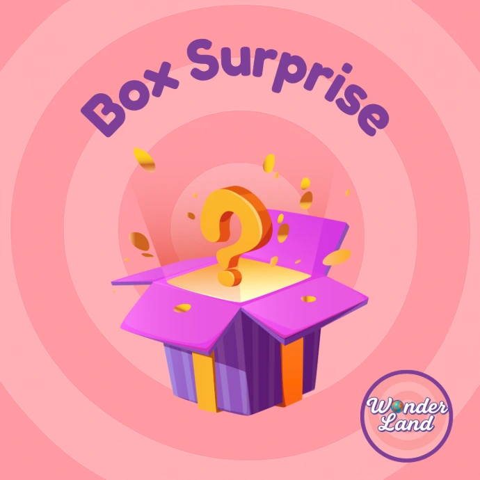 Logo box surprise Wonderland pop culture et gourmandise
