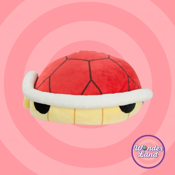 Carapace rouge iconique du jeu Super Mario dans le Royaume Champignon