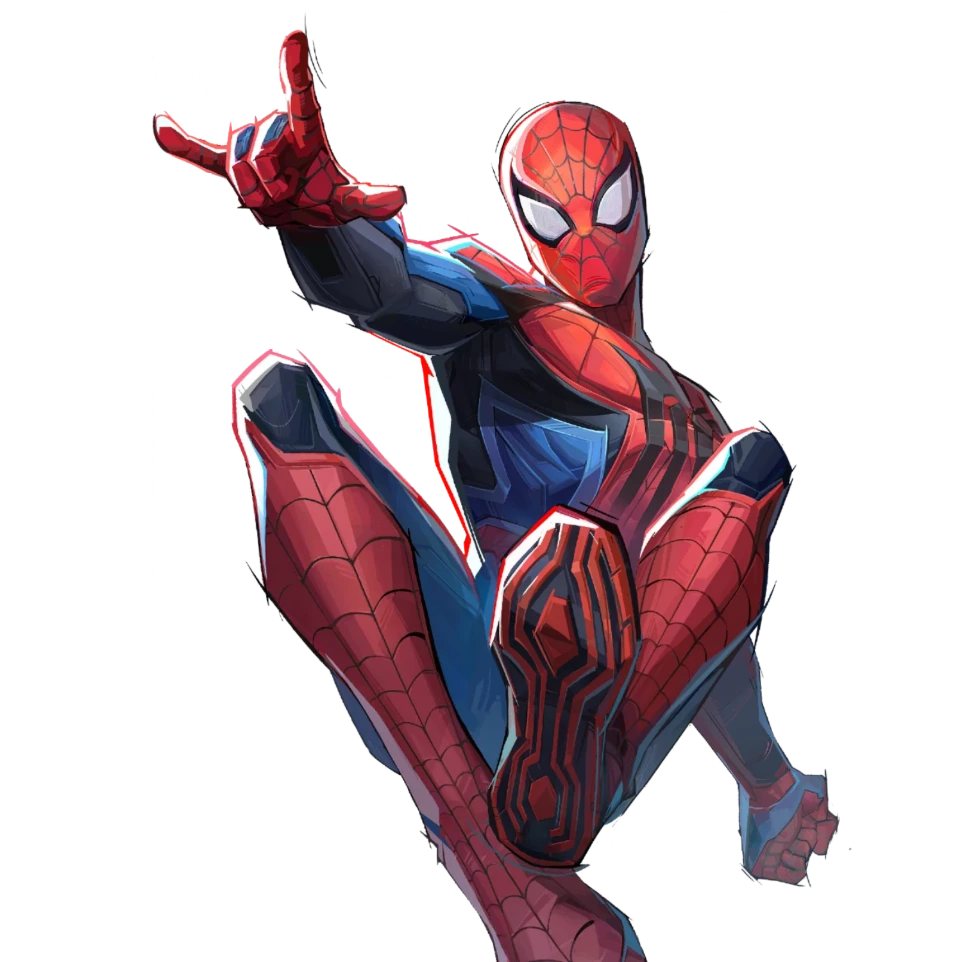 Figurine Spider-Man en position dynamique – licence officielle Marvel