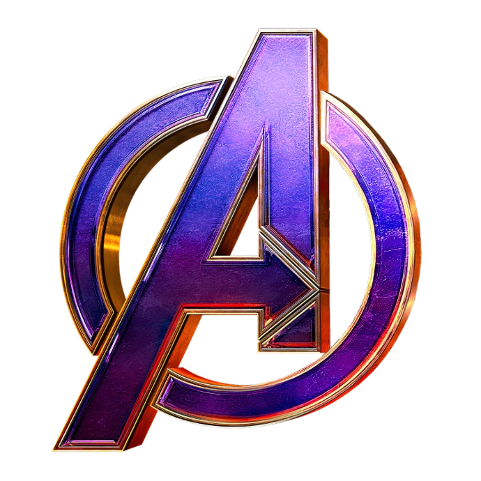 Logo Avengers emblématique – équipe phare du Marvel Cinematic Universe