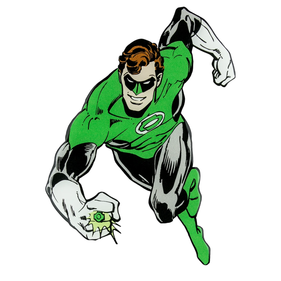 Green Lantern utilisant son anneau de pouvoir vert lumineux