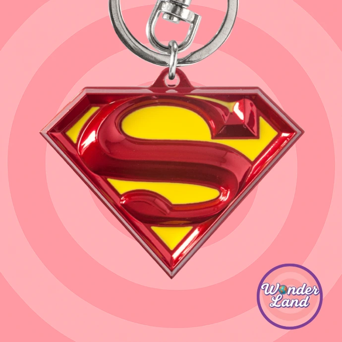 Pendentif logo Superman rouge et jaune
