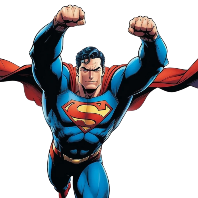 Figurine Superman DC Comics posture héroïque officielle