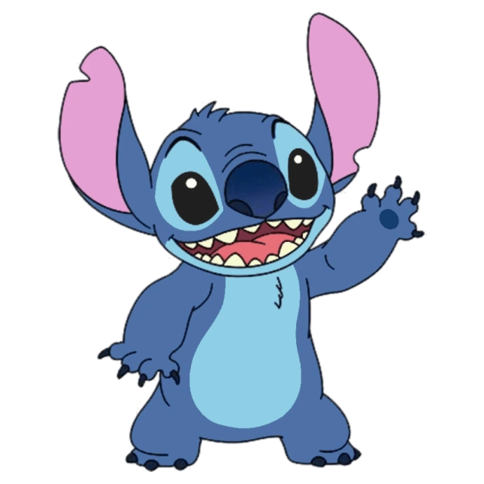 Stitch Disney officielle bras ouverts